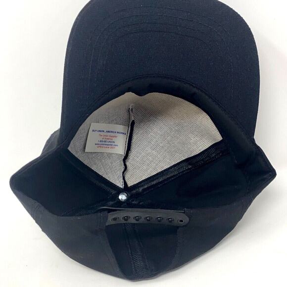 VTG Black Local Lodge 364 Snapback Trucker Hat OS Wood Workers Union Grandpa USA - Picture 8 of 12